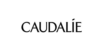 Black text on a light gray background spelling "CAUDALÍE" in uppercase, elegant serif font.